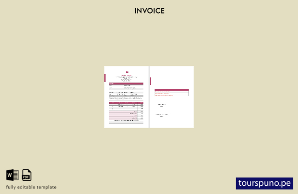 Plantilla de factura de diseño independiente lista para imprimir